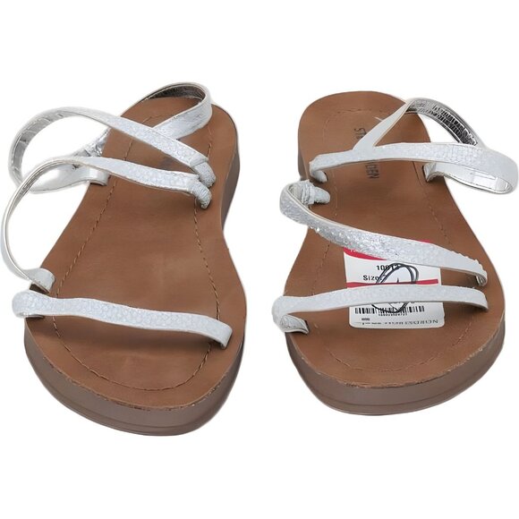 Steve Madden Big Girls Rhinestone Strappy Sandals Size 2 - Picture 5 of 6